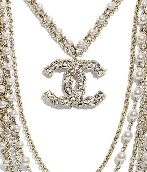 collana di perle lunga chanel|chanel collane.